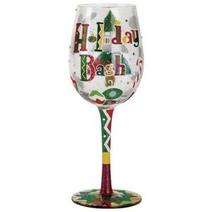 Lolita Holiday Bash Wine Glass